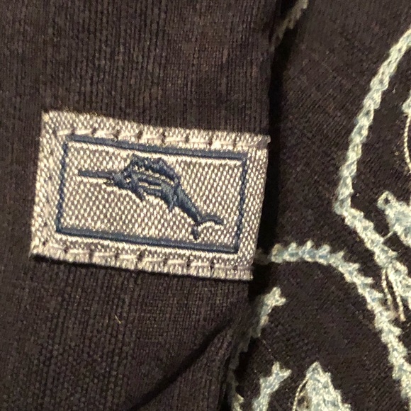 TOMMY BAHAMA SHORT SLEEVE EMBROIDERED SHIRT - Picture 14 of 15